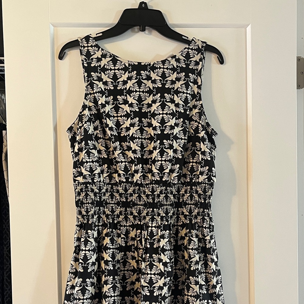 Black and White Patterned Dress